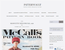 Tablet Screenshot of blog.pattern-vault.com